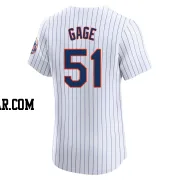 Matt Gage Men's New York Mets White Elite Home Jersey