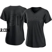 Matt Gage Women's Houston Astros Black Authentic Pitch Fashion Jersey