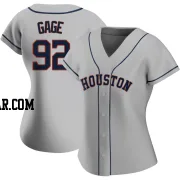 Matt Gage Women's Houston Astros Gray Authentic Road 2020 Jersey