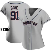 Matt Gage Women's Houston Astros Gray Authentic Road 2020 Jersey