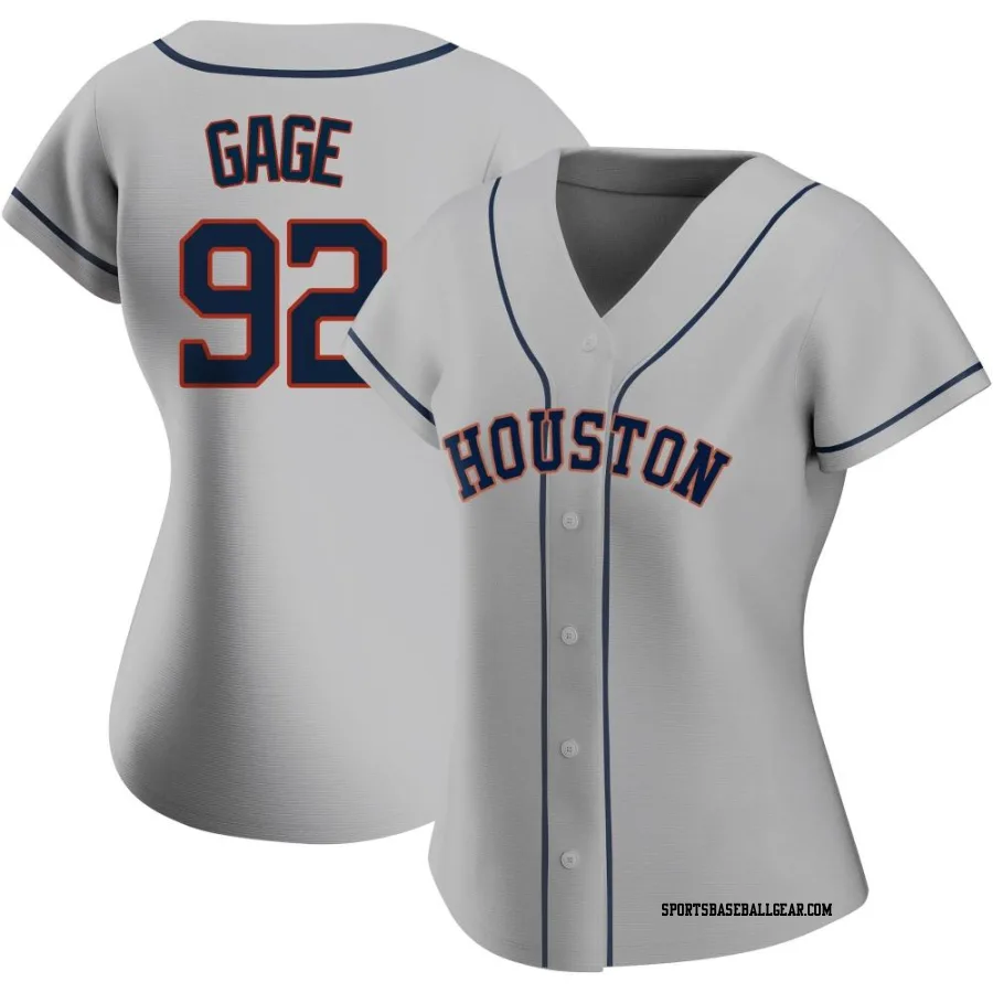 Matt Gage Women's Houston Astros Gray Replica Road 2020 Jersey