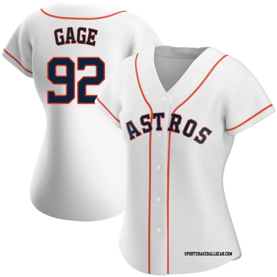 Matt Gage Women's Houston Astros White Authentic Home Jersey