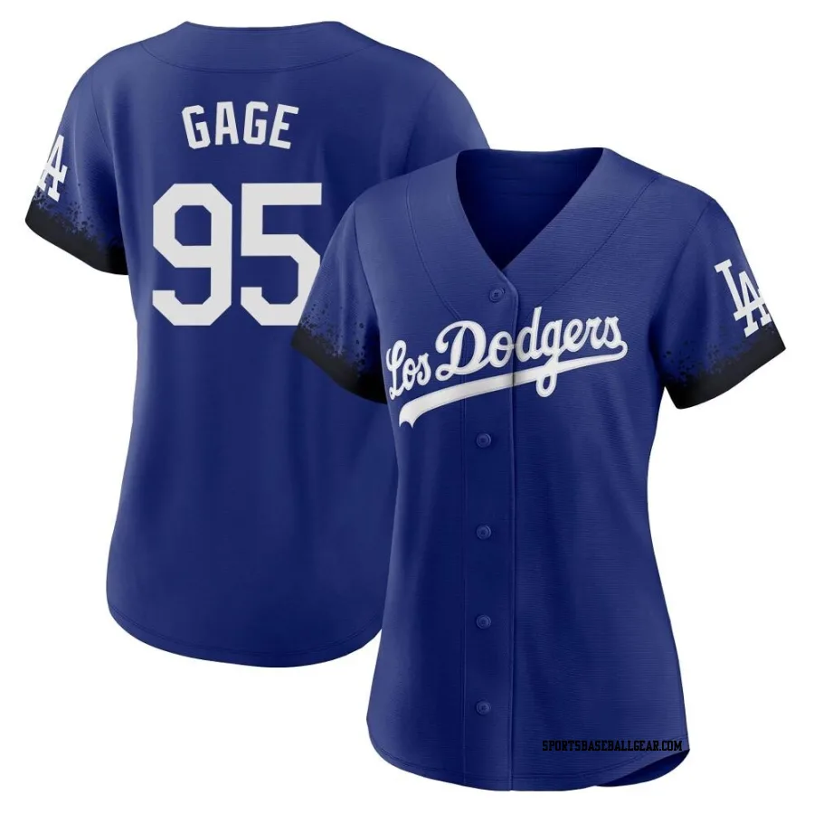 Matt Gage Women's Los Angeles Dodgers Royal Authentic 2021 City Connect Jersey