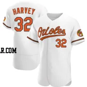 Matt Harvey Men's Baltimore Orioles White Authentic Home Jersey