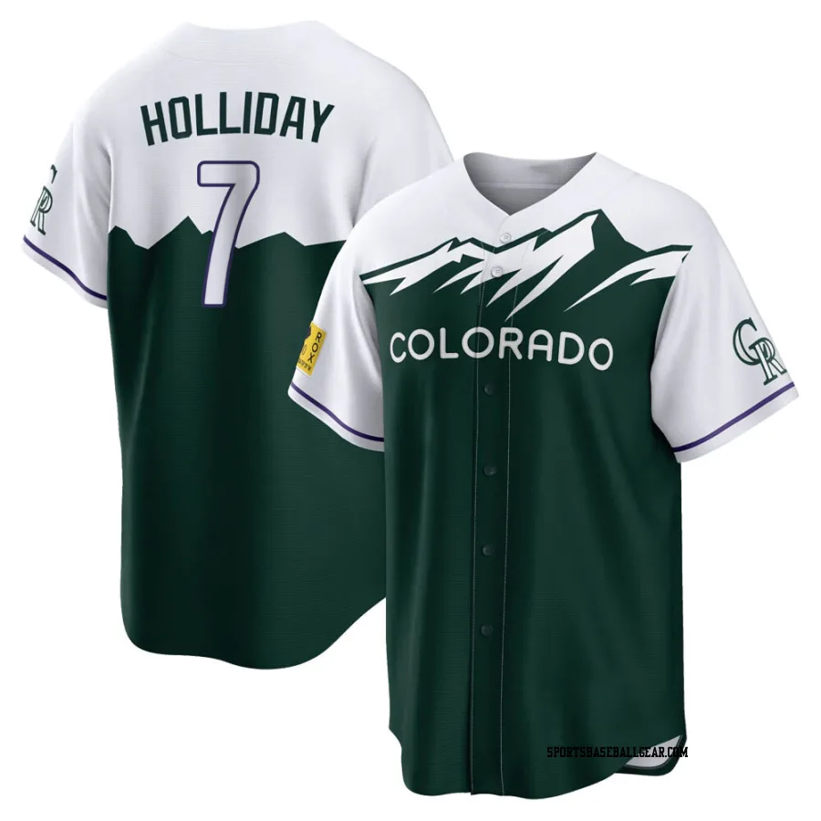 Matt Holliday Men's Colorado Rockies Green Replica 2022 City Connect Jersey