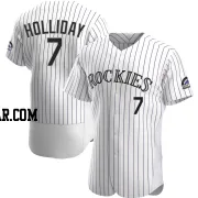 Matt Holliday Men's Colorado Rockies White Authentic Home Jersey