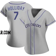 Matt Holliday Women's Colorado Rockies Gray Authentic Road Jersey