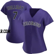 Matt Holliday Women's Colorado Rockies Purple Replica Alternate Jersey