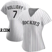 Matt Holliday Women's Colorado Rockies White Authentic Home Jersey