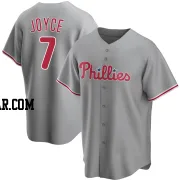 Matt Joyce Men's Philadelphia Phillies Gray Replica Road Jersey