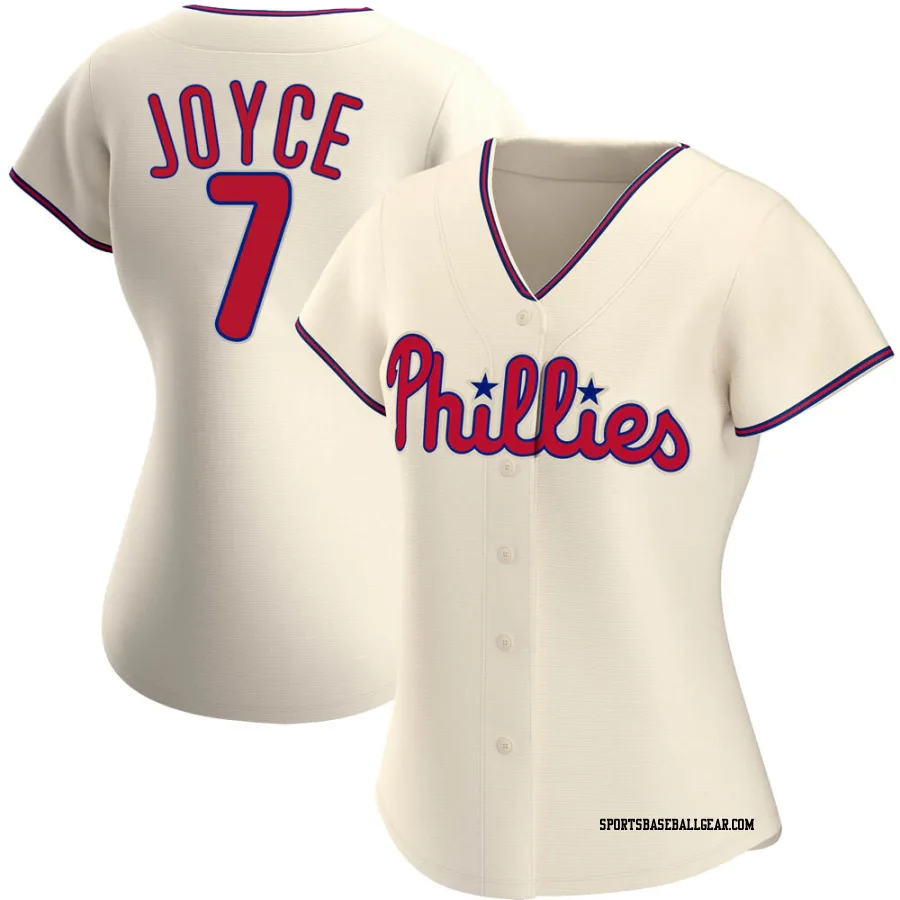 Matt Joyce Women's Philadelphia Phillies Cream Replica Alternate Jersey