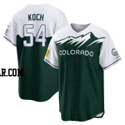 Matt Koch Men's Colorado Rockies Green Replica 2022 City Connect Jersey