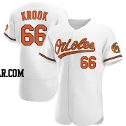 Matt Krook Men's Baltimore Orioles White Authentic Home Jersey