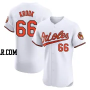 Matt Krook Men's Baltimore Orioles White Elite Home Jersey