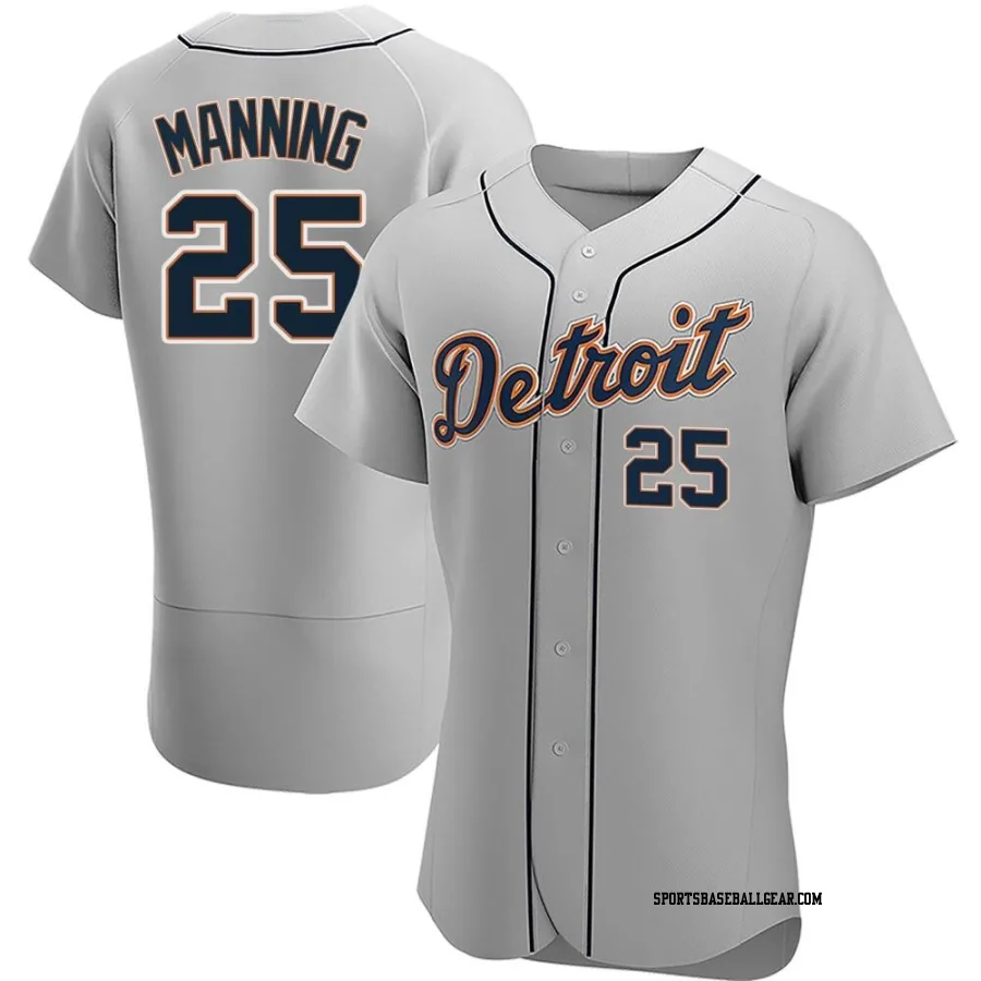 Matt Manning Men's Detroit Tigers Gray Authentic Road Jersey