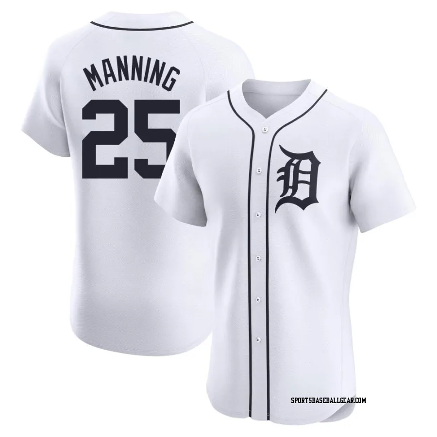 Matt Manning Men's Detroit Tigers White Elite Home Jersey