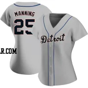 Matt Manning Women's Detroit Tigers Gray Authentic Road Jersey