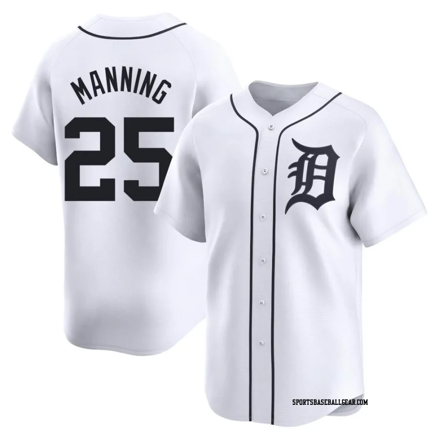 Matt Manning Youth Detroit Tigers White Limited Home Jersey