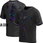 Matt McLain Men's Cincinnati Reds Black Holographic Replica Alternate Jersey