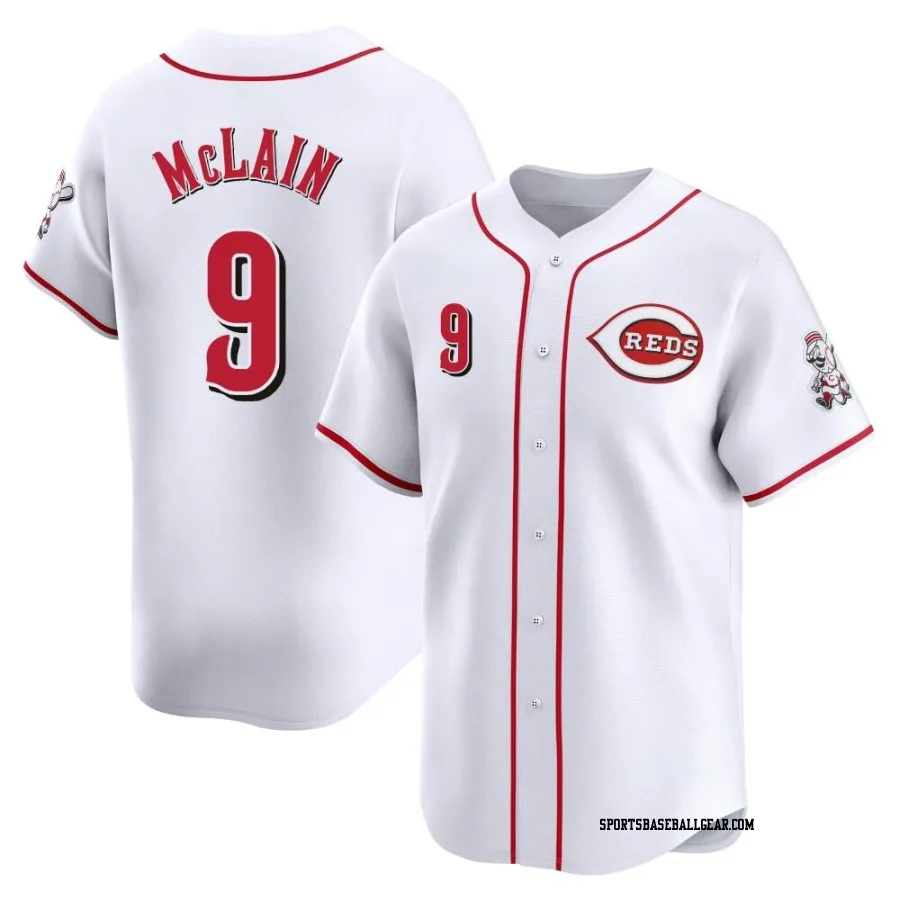 Matt McLain Men's Cincinnati Reds White Limited Home Jersey