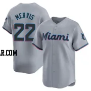 Matt Mervis Men's Miami Marlins Gray Limited Road Jersey