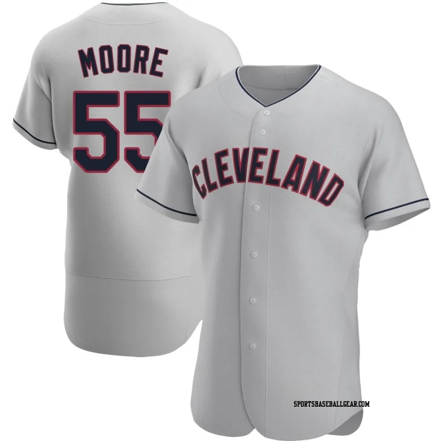 Matt Moore Men's Cleveland Guardians Gray Authentic Road Jersey