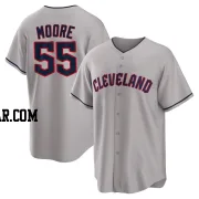 Matt Moore Men's Cleveland Guardians Gray Replica Road Jersey