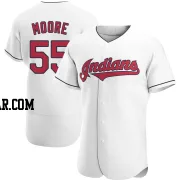 Matt Moore Men's Cleveland Guardians White Authentic Home Jersey