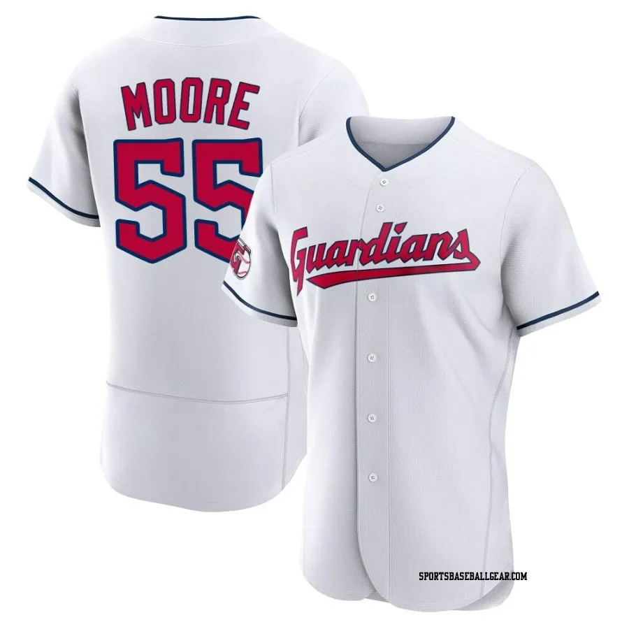 Matt Moore Men's Cleveland Guardians White Authentic Home Jersey