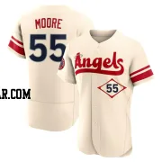 Matt Moore Men's Los Angeles Angels Cream Authentic 2022 City Connect Jersey