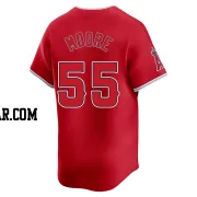 Matt Moore Men's Los Angeles Angels Red Limited Alternate Jersey