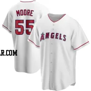 Matt Moore Men's Los Angeles Angels White Replica Home Jersey