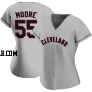 Matt Moore Women's Cleveland Guardians Gray Authentic Road Jersey