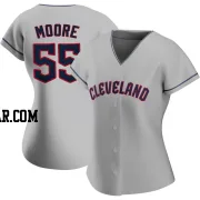 Matt Moore Women's Cleveland Guardians Gray Authentic Road Jersey