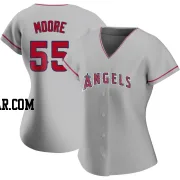 Matt Moore Women's Los Angeles Angels Replica Silver Road Jersey