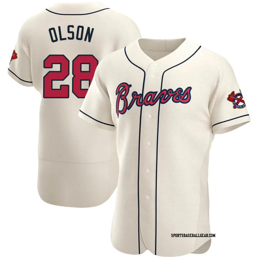 Matt Olson Men's Atlanta Braves Cream Authentic Alternate Jersey