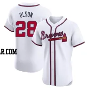 Matt Olson Men's Atlanta Braves White Elite Home Jersey