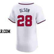 Matt Olson Men's Atlanta Braves White Elite Home Jersey