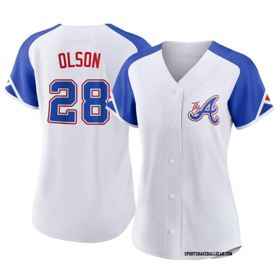 Matt Olson Women's Atlanta Braves White Authentic 2023 City Connect Jersey