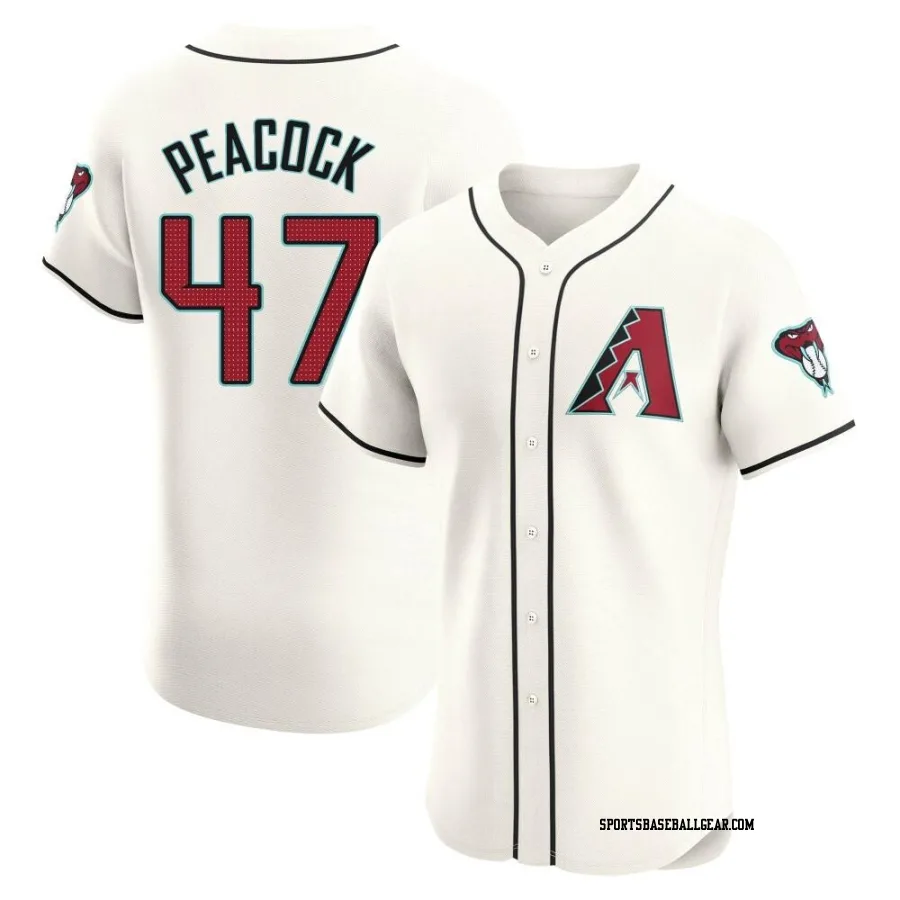 Matt Peacock Men's Arizona Diamondbacks Cream Elite Home Jersey