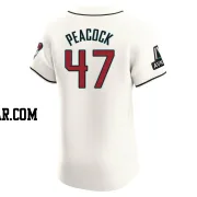 Matt Peacock Men's Arizona Diamondbacks Cream Elite Home Patch Jersey