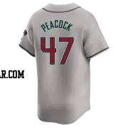 Matt Peacock Men's Arizona Diamondbacks Gray Limited Away Jersey