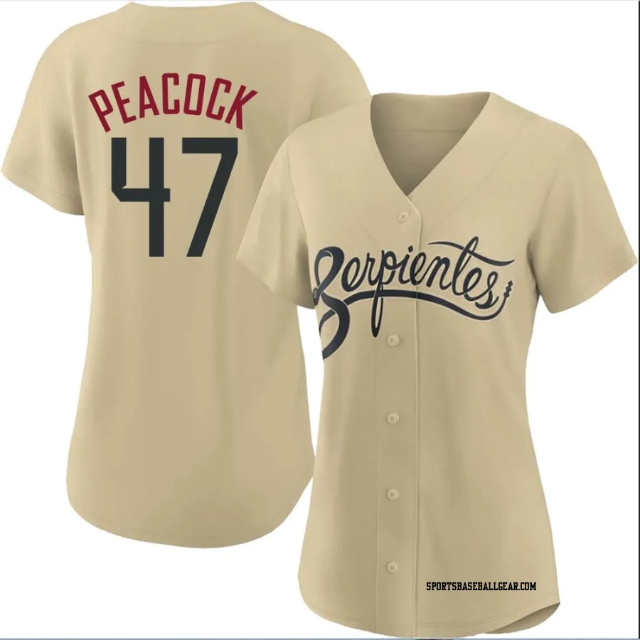 Matt Peacock Women's Arizona Diamondbacks Gold Authentic 2021 City Connect Cool Base Jersey