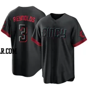 Matt Reynolds Youth Cincinnati Reds Black Replica 2023 City Connect Jersey