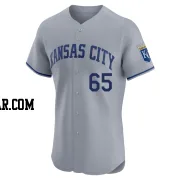 Matt Sauer Men's Kansas City Royals Gray Elite Road Jersey