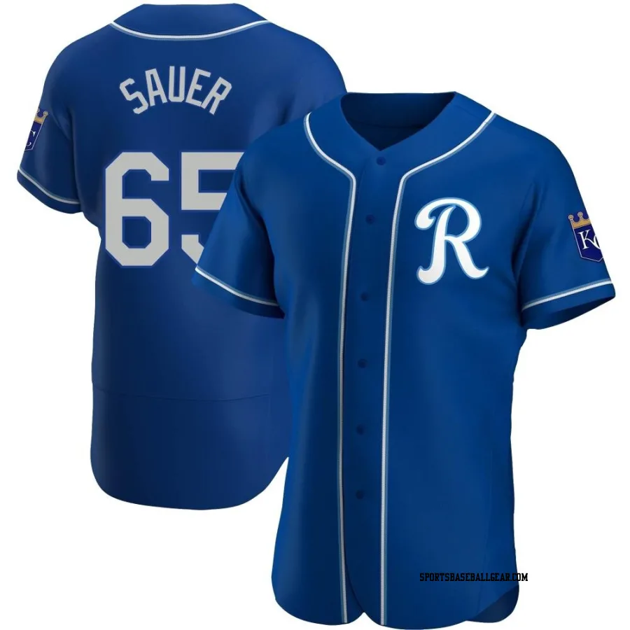 Matt Sauer Men's Kansas City Royals Royal Authentic Alternate Jersey