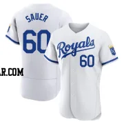 Matt Sauer Men's Kansas City Royals White Authentic 2022 Home Jersey