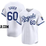 Matt Sauer Men's Kansas City Royals White Limited Home Jersey