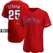 Matt Strahm Men's Philadelphia Phillies Red Authentic Alternate Jersey