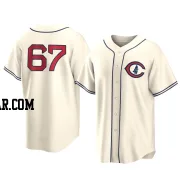 Matt Swarmer Men's Chicago Cubs Cream Replica 2022 Field Of Dreams Jersey